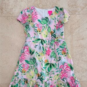 Lilly Pulitzer Vibrant Floral Kids Dress
